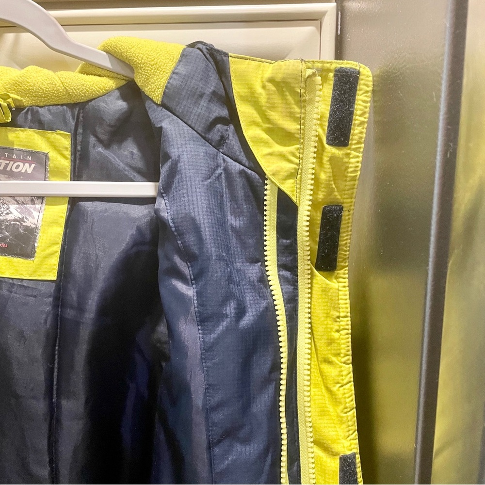 Xpedition Yellow & Navy Insulated Puffy Hooded Jacket Winter Coat Ski Ja… - Picture 16 of 16